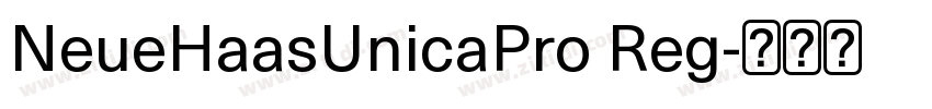 NeueHaasUnicaPro Reg字体转换